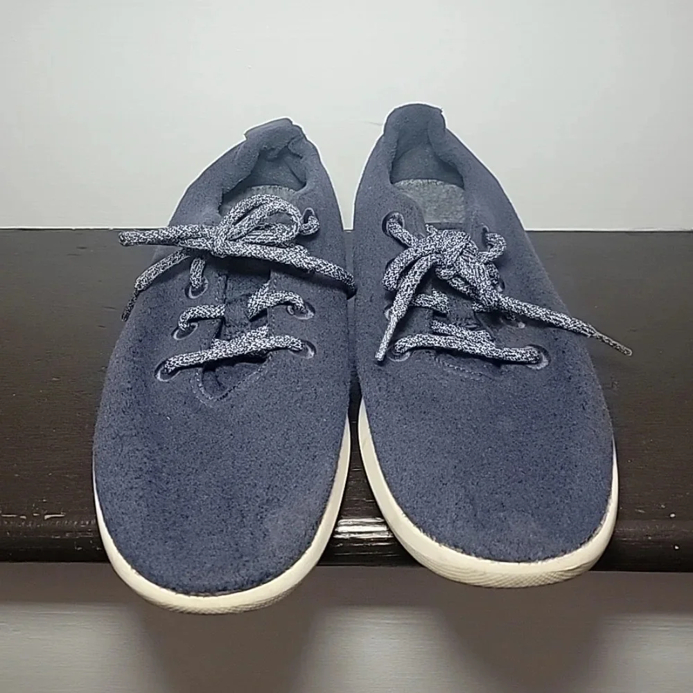 Allbirds Womens Wool Runners Blue Sneakers Shoes Size 10 Soft Comfort Quality